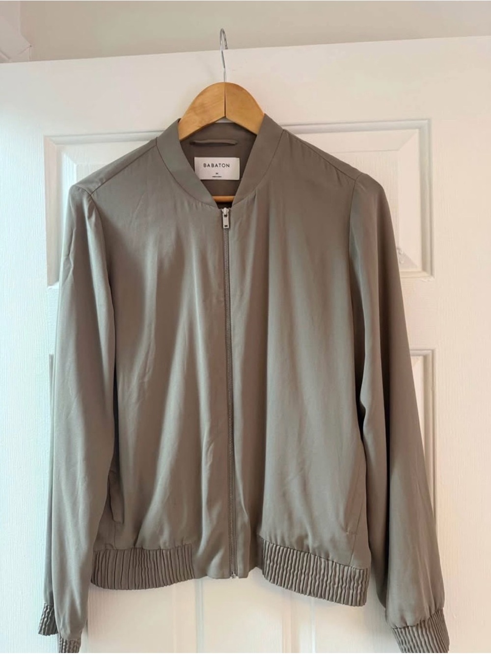 Babaton Grey Bomber Jacket